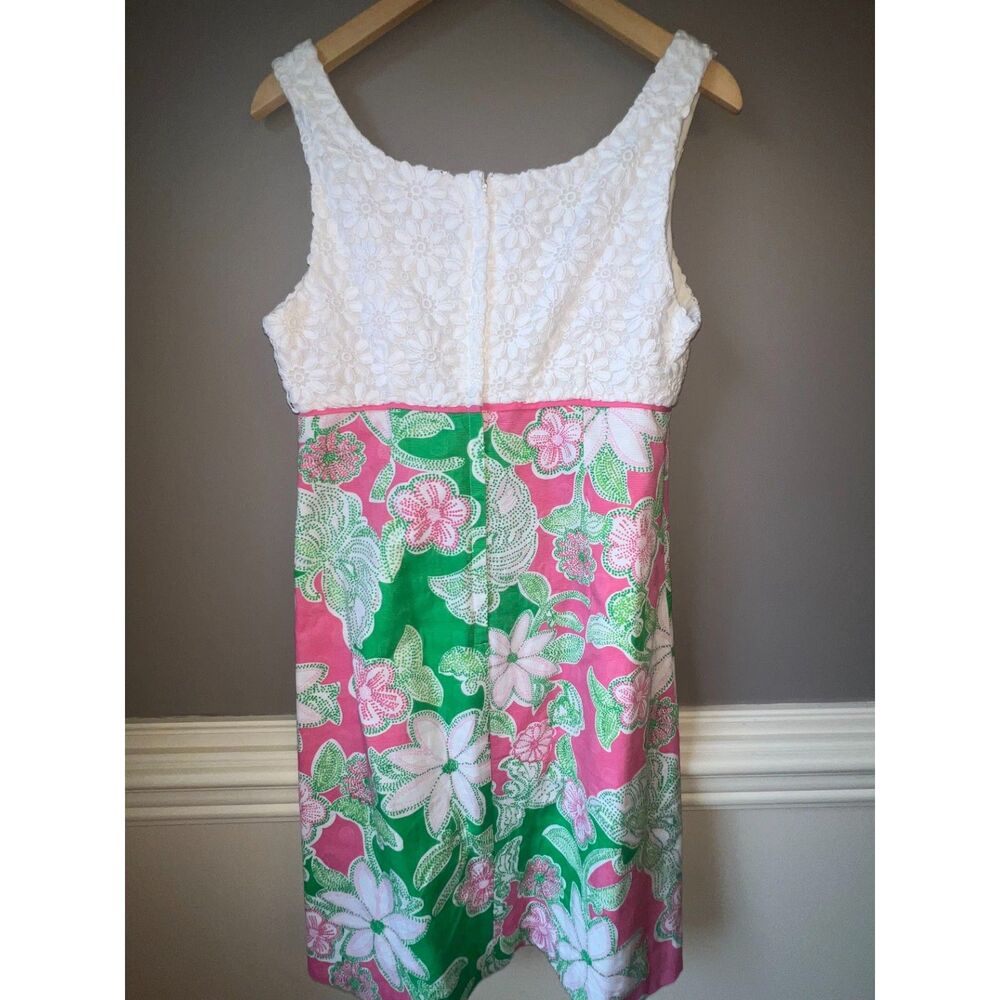 Lilly Pulitzer White Lace & Floral Mini Dress - Picture 3 of 3